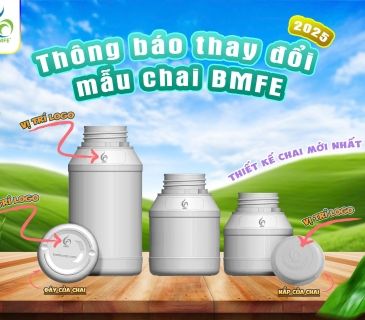 THÔNG BÁO THAY ĐỔI MẪU CHAI BMFE 2025