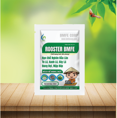 Phân Bón Hữu Cơ ROOSTER BMFE - Kích Rễ Bung Đọt, To Lá Dày Lá
